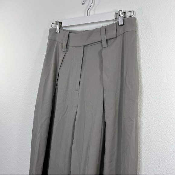 Zara Studio Collection Dart Wide leg Trousers Grey size Medium - Picture 3 of 8